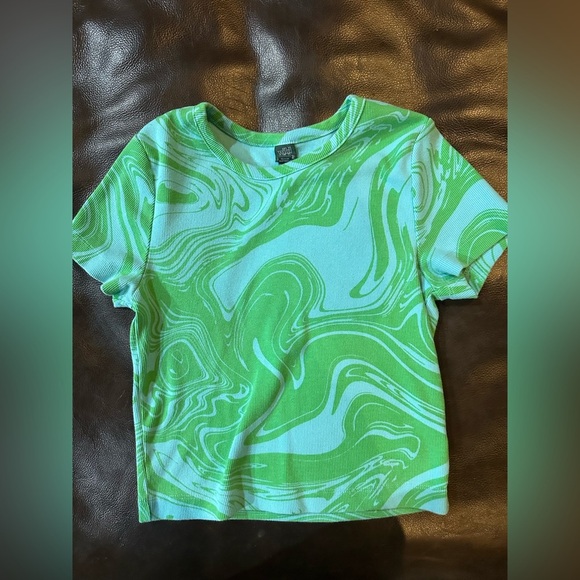 wild fable Tops - Wild Fable Green Swirl Top